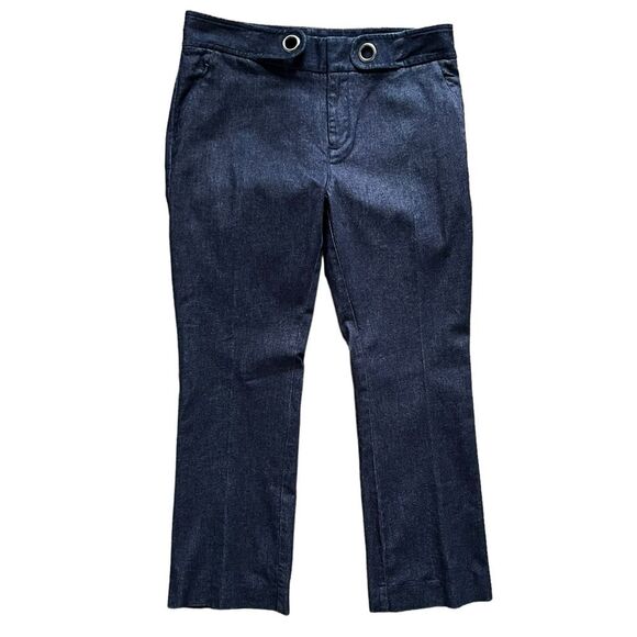 By Anthropologie The Essential Crop Flare Pants Jeans Women's size 8 - Picture 1 of 8